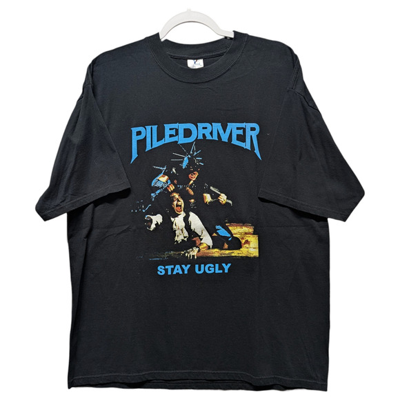 Mid 2000's Piledriver Stay Ugly Metal T Shirt - Picture 1 of 4